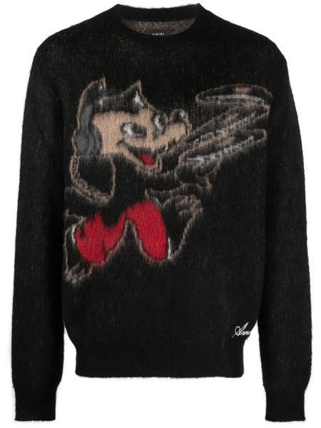  Amiri Pull Record Wolf - Noir 
