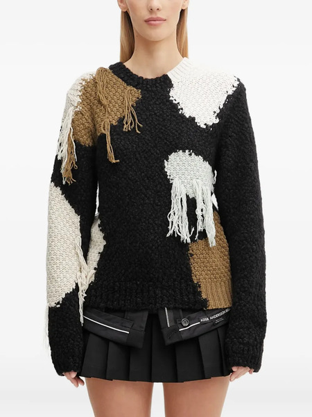  Andersson Bell Pull à Design Patchwork - Noir 