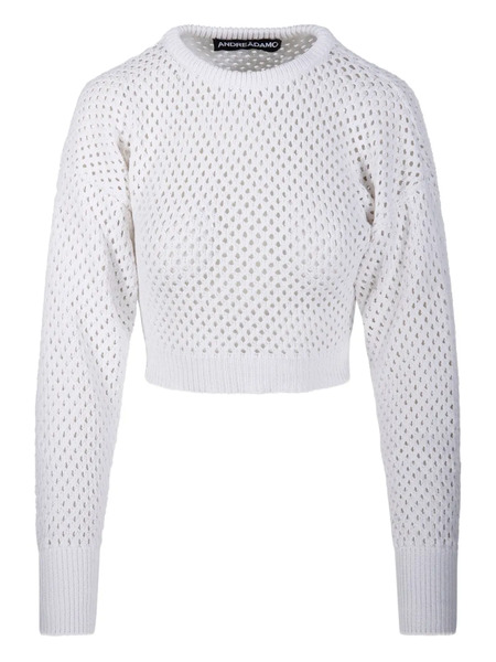  AndreĀdamo Pull En Crochet - Blanc 