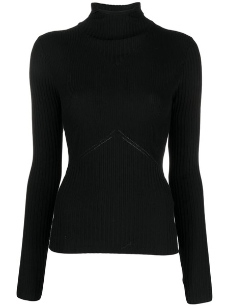  AndreĀdamo Pull Nervuré à Capuche - Noir 