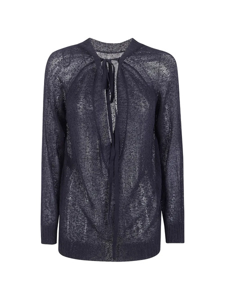  Ann Demeulemeester Pull à Col Noué - Noir 