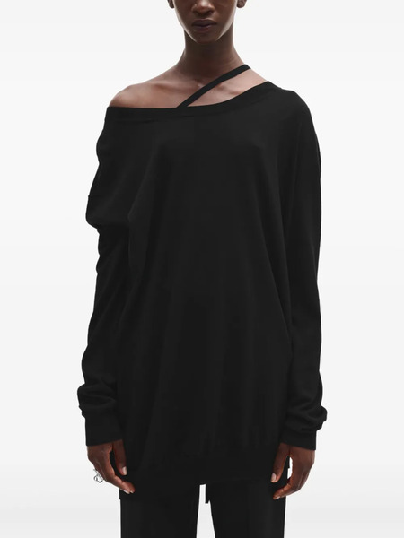  Ann Demeulemeester Pull Helle - Noir 