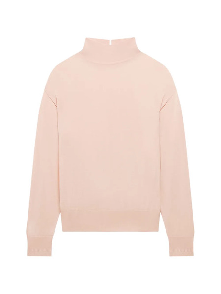  Another Tomorrow Featherweight Wool Sweater - Rose 