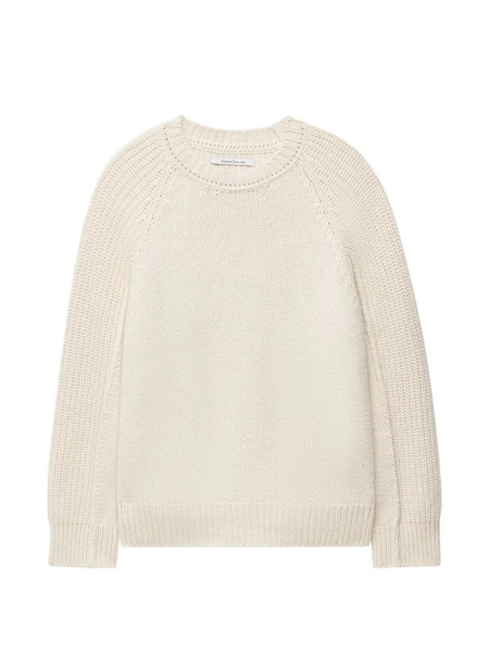  Another Tomorrow Oversized Raglan-sleeve Sweater - Tons Neutres 