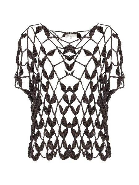  Antonelli Pull En Crochet à Sequins - Marron 