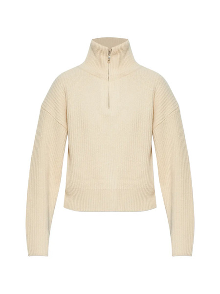  A.p.c. Pull à Col Montant Zippé - Blanc 