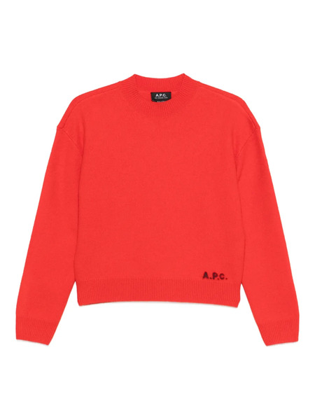 A.p.c. Pull à Col Rond - Rouge 