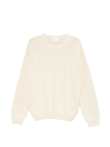  A.p.c. Pull à Détail De Logo - Tons Neutres 