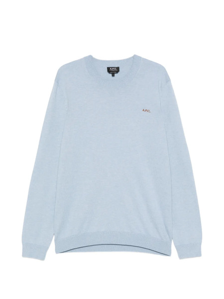  A.p.c. Pull à Logo - Bleu 