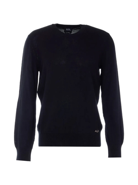  A.p.c. Pull En Maille Jacquard - Noir 