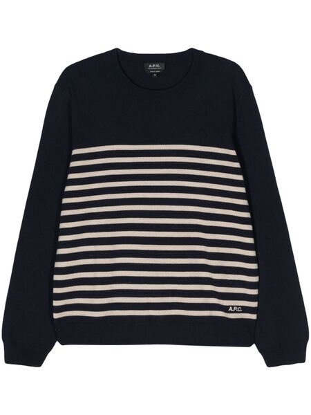  A.p.c. Pull Matthew à Rayures - Bleu 