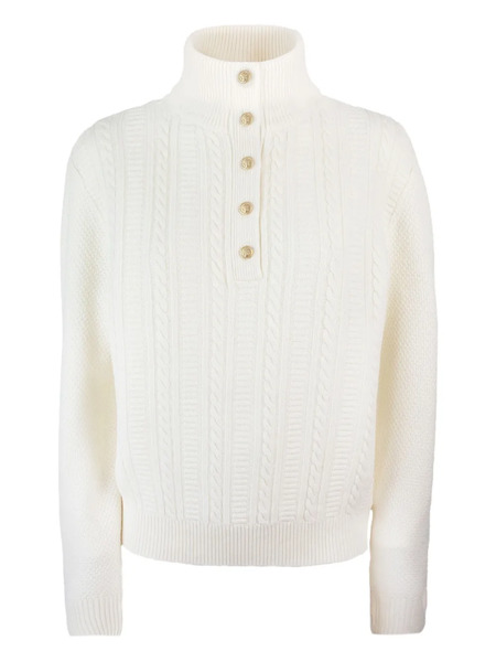  A.p.c. Pull Thea En Maille Torsadée - Blanc 