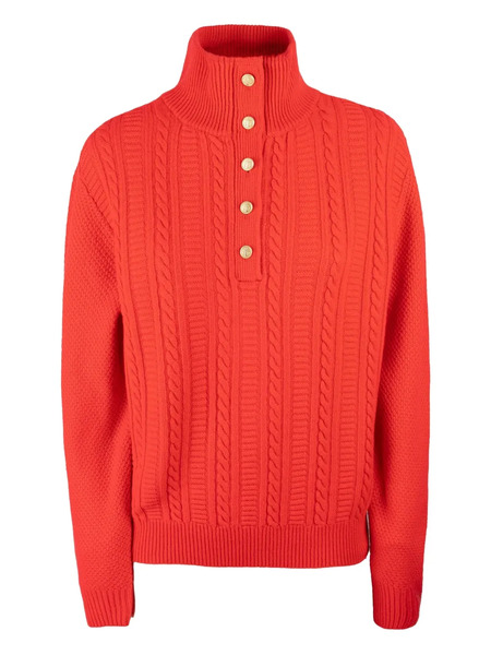  A.p.c. Pull Thea En Maille Torsadée - Rouge 