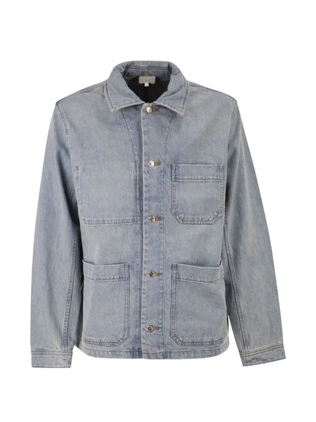  A.p.c. Veste En Jean à Poches Plaquées - Bleu 