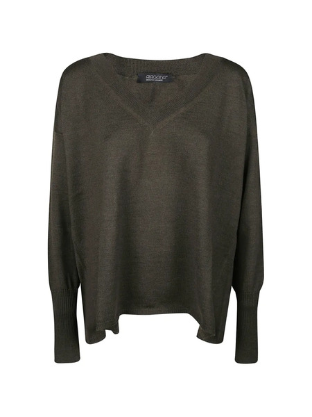  Aragona Pull à Col V - Vert 