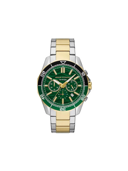 Armani Exchange Montre à Boîtier Rond 44 Mm - Vert 