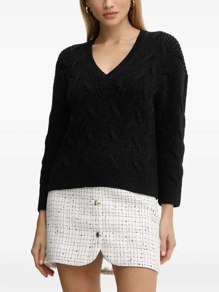  Armani Exchange Pull à Col V - Noir 