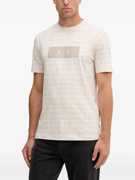  Armani Exchange T-shirt Imprimé - Tons Neutres 