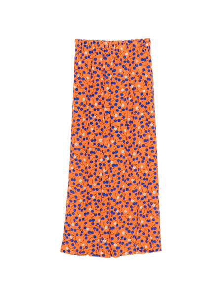  Aspesi Pantalon Imprimé En Soie - Orange 