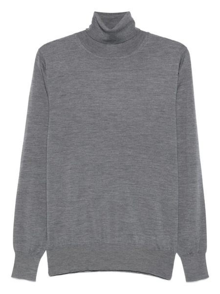  Aspesi Pull à Col Cheminée - Gris 