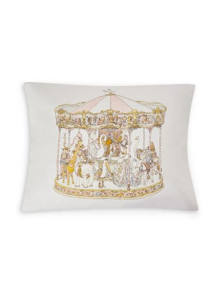  Atelier Choux Coussin En Coton à Imprimé Carousel - Tons Neutres 