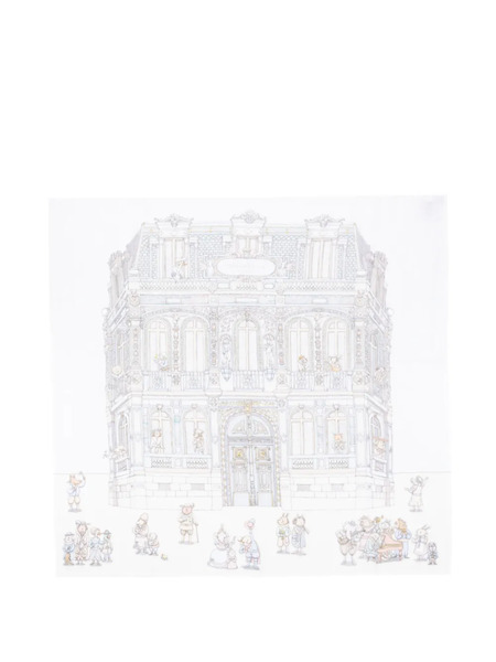  Atelier Choux Couverture Imprimée - Blanc 