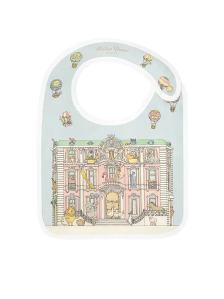 Atelier Choux Monceau Graphic-print Bib - Bleu 
