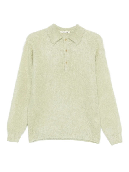  Auralee Pull à Boutonnière - Vert 