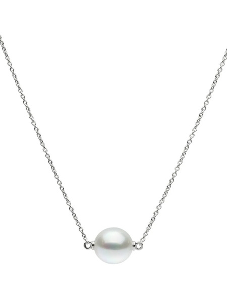  Autore Moda Collier Olivia à Perles - Argent 