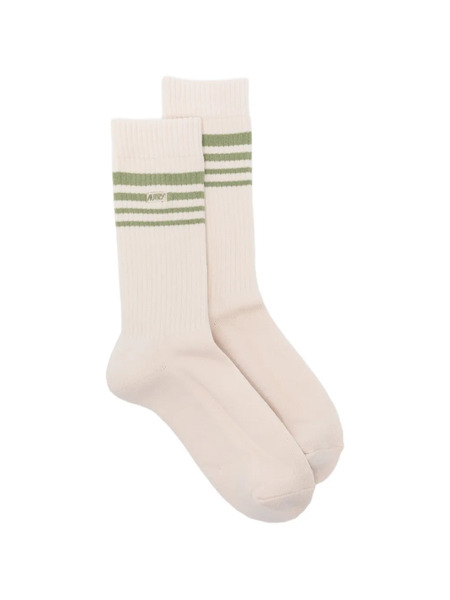  Autry Chaussettes à Détails Rayés - Tons Neutres 