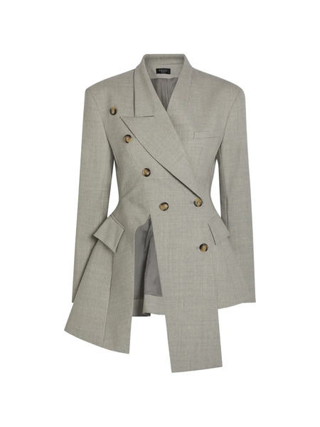 A.w.a.k.e. Mode Asymmetric Double-breasted Jacket - Gris 