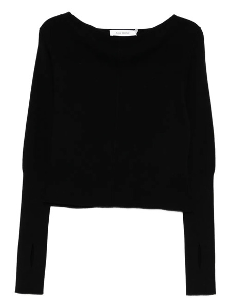  Aya Muse Pull à Manches Longues - Noir 