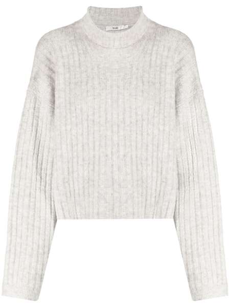 B+ab Pull à Col Montant - Gris 