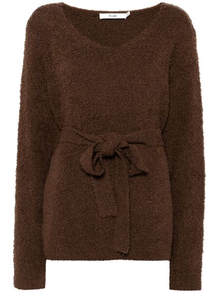  B+ab Pull à Design Croisé - Marron 