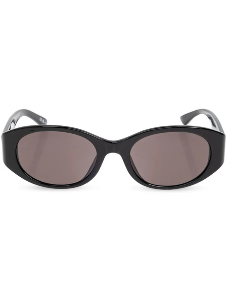  Balenciaga Eyewear Lunettes De Soleil à Monture Ovale - Noir 