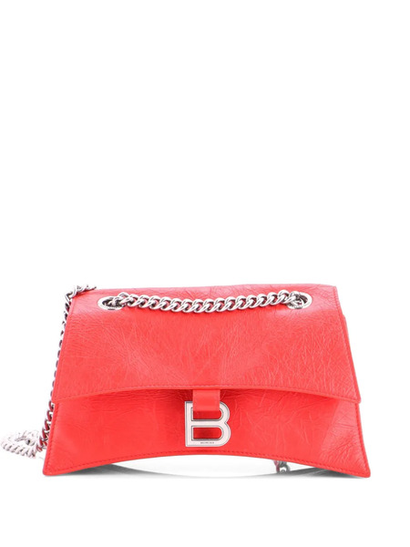  Balenciaga Pre-owned Petit Sac à Bandoulière Crush à Rabat En Cuir Avec Chaîne - Rouge 