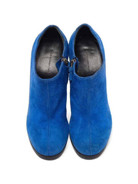  Balenciaga Pre-owned Suede Ankle Boots - Bleu 