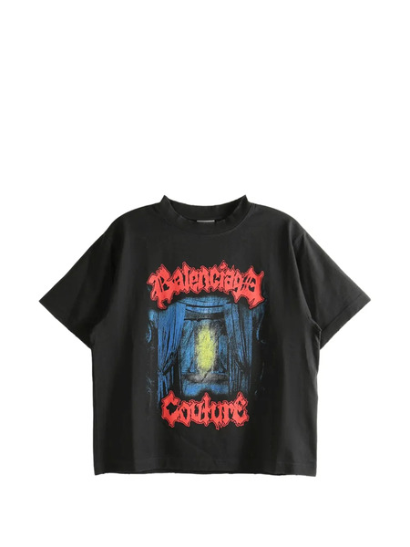  Balenciaga T-shirt à Imprimé Graphique - Noir 