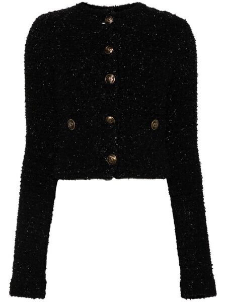  Balenciaga Veste à Coupe Crop - Noir 