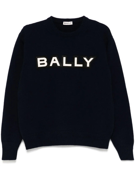  Bally Pull à Patch Logo - Bleu 