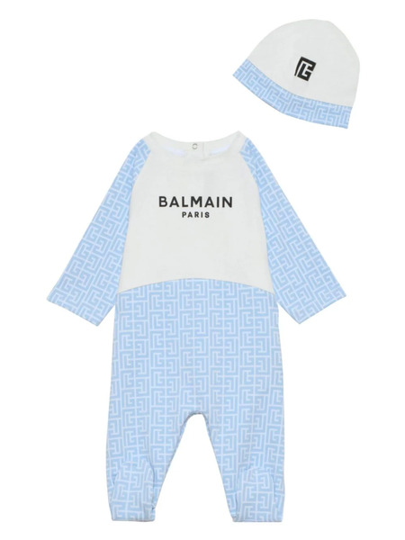  Balmain Kids Pyjama Pb Monogram - Blanc 