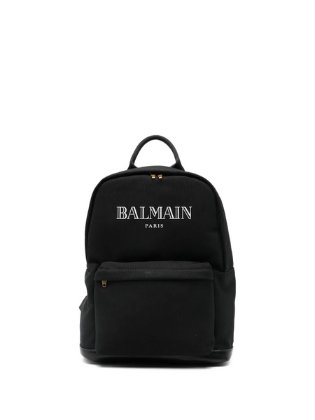  Balmain Kids Sac à Dos à Logo Imprimé - Noir 