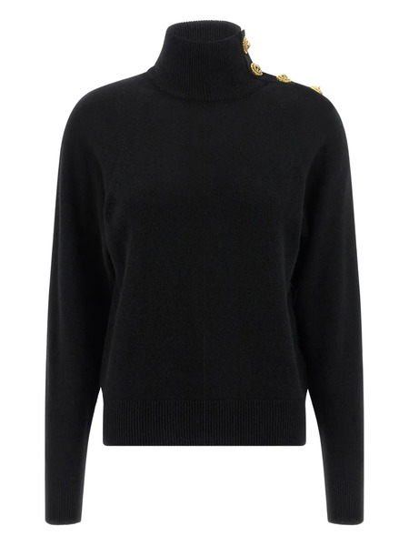  Balmain Pull à Col Montant - Noir 