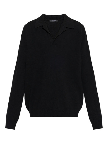  Balmain Pull à Col Montant - Noir 