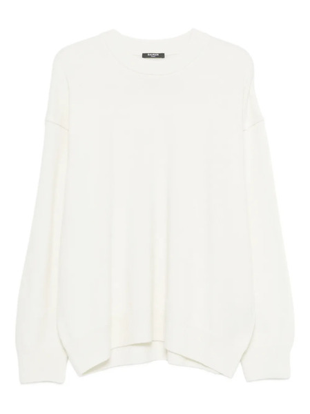  Balmain Pull à Col Rond - Tons Neutres 