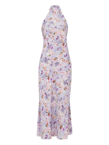  Balmain Robe Poppy Flower - Violet 