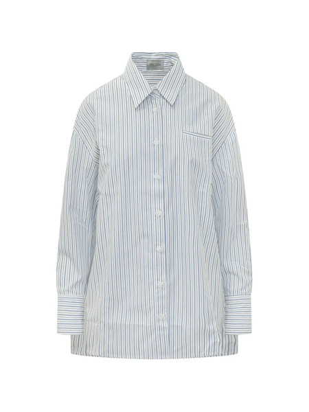  Balossa Chemise Vega à Rayures - Blanc 