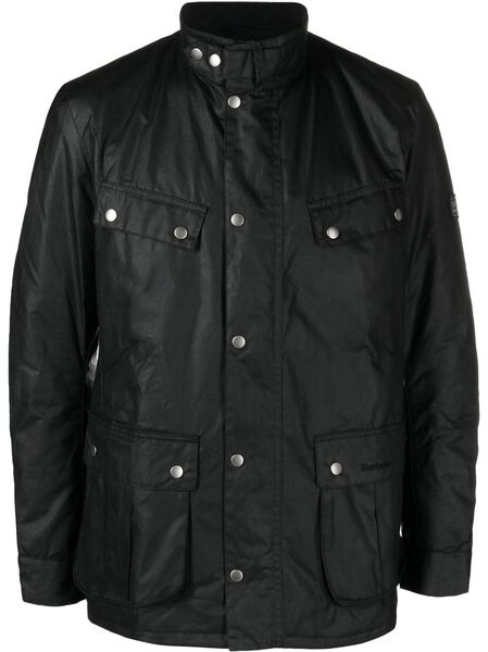  Barbour International Veste Duke à Effet Ciré - Noir 
