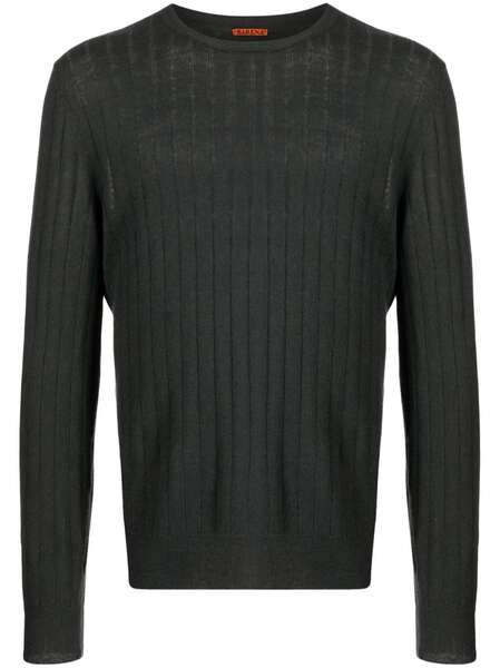  Barena Pull En Maille Nervurée - Gris 