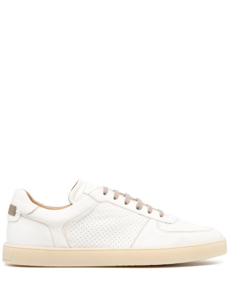  Barrett Baskets En Cuir à Lacets - Blanc 